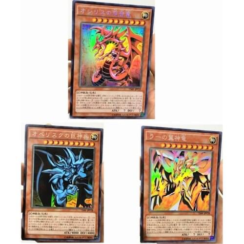 Yu Gi Oh Egyptian God Obelisk the Tormentor DIY Toys Hobbies Hobby Collectibles Game Collection Anime Cards