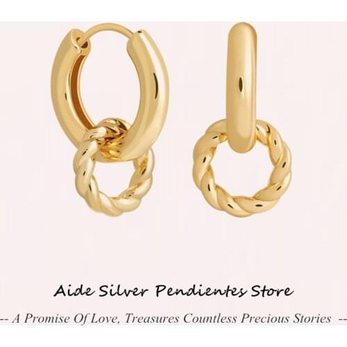 AIDE 925 Sliver Heart-shaped Circle Earrings For Women 2021 Trend Purple Green Piercing Earings Fine Jewelry Zircon Pendiente