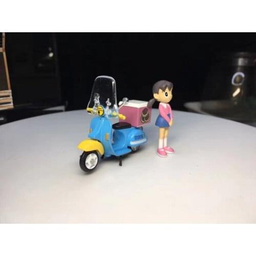 1:35 Motorbikes W DOLL Alloy model car Metal toys for childen kids diecast gift