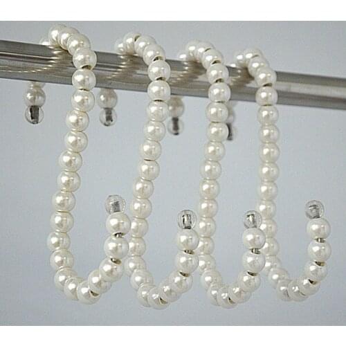 10pcs/set S-Shaped Pearl Clothes Hanger for Bags Scarf Closet Organizer Multifunction Hook White Pink Tie Hanger Clothing Rack