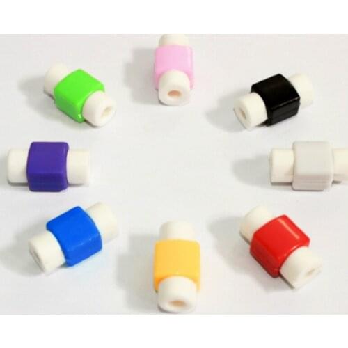 10 Pcs Mini USB Cable Winder Protector Line Earphone Cord Protection Sleeve random color For iPhone Samsung Huawei Xiaomi