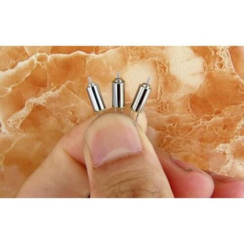 100pcs 4*8mm 3V 70000rpm ultra micro ultra high speed DC hollow cup motor neodymium iron boron magnetic 0.45g
