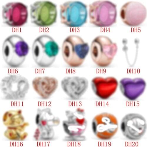 2021 new charms 925 Sterling Silver Colorful Beads Collection Charms Fit Original Bracelet Women DIY Jewelry Gift