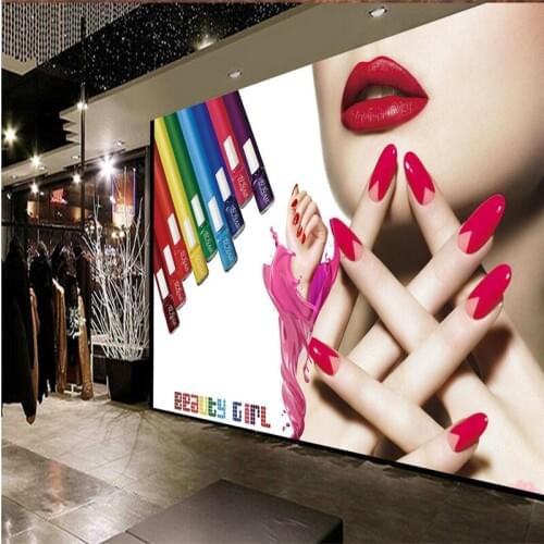 Beibehang Large custom any size mural wallpaper beauty salon beauty gorgeous beauty tooling background wall papel de parede