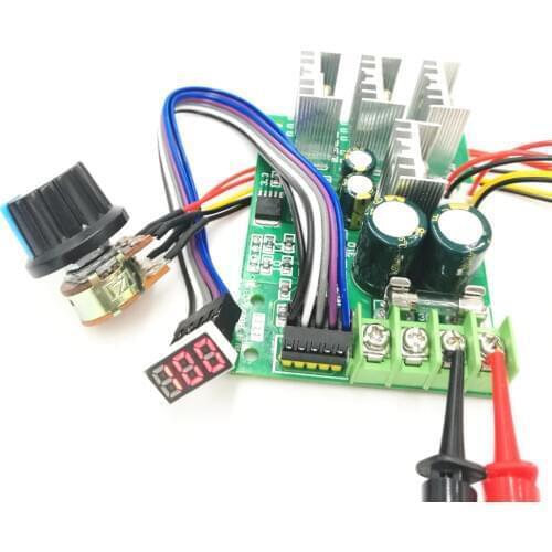 PWM DC motor speed controller Digital display 0~100% adjustable drive module 6V~60V Input Max30A