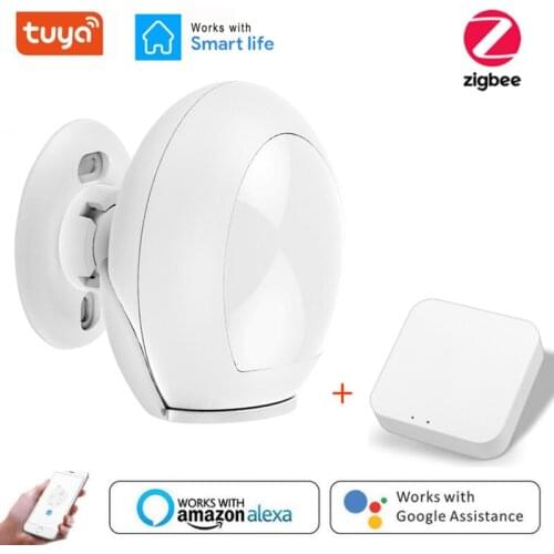 Tuya ZigBee3.0 WiFi Human Body Sensor Wireless Smart Body Movement PIR Motion Sensor Zigbee Use With Gateway Tuya Smart Life App