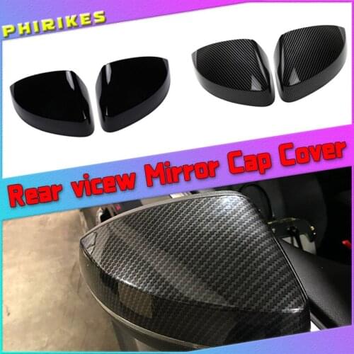 For Audi A3 S3 8V RS3 2013 2014 2015 2016 2017 2018 2019 RearView Mirror Case Cover Carbon fiber pattern or Black Cover