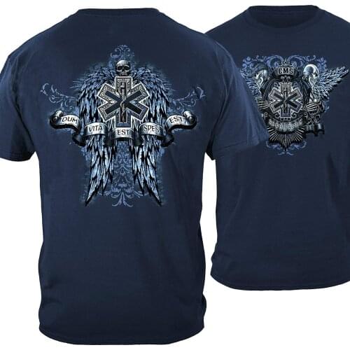 EMS EMT Thin Thin Red Line T-Shirt Paramedic Cotton O-Neck Short Sleeve Mens T Shirt New Size S-3XL