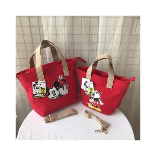 Disney Mickey mouse lady canvas messenger shoulder bag cartoon fashion minnie handbag women messenger bag shopping