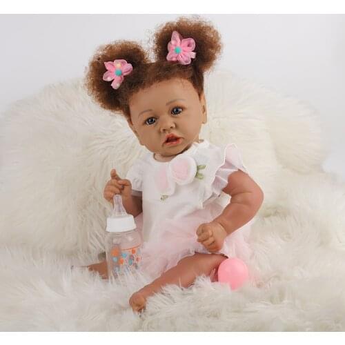 Hoomai NEW Handmad 58cm Reborn Baby Dolls Silicone Soft Body Fashion Boneca Reborn For Kids Christmas Gift Best Playmates