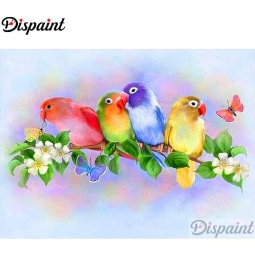 Dispaint Full Square/Round Drill 5D DIY Diamond Painting "Animal bird scenery" Embroidery Cross Stitch 5D Home Decor A11432
