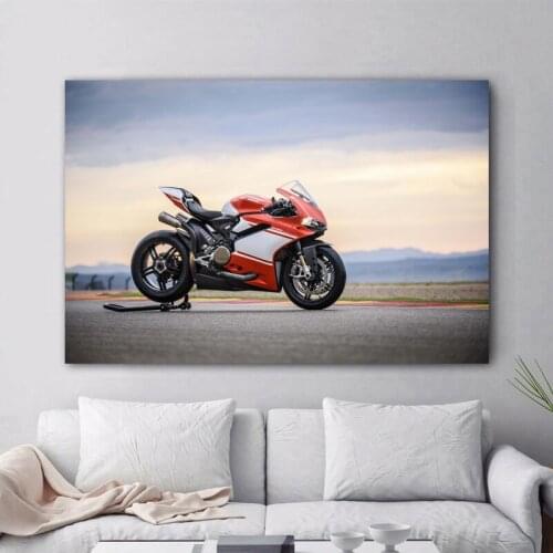 Superbike Ducatis 1299 Motorcycle Sport Motorbike Wall Art Posters Canvas Prints DIY Framed Paintings for Living Room Decor
