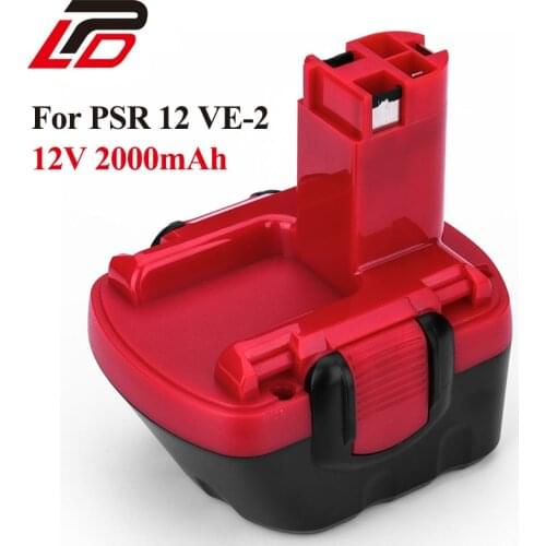 For BOSCH GSR 12V 2.0Ah Rechargeable Battery For 2 607 335 709 PAG GSR PSR 12 VE-2 BAT043 BAT045 2 607 335 697 Power Drill