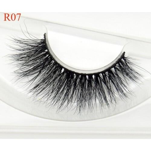 Mink Eyelashes 100% Hand Made Natural Long Real Mink Fur False Eyelash 3D Strip Mink Lashes Thick Fake Eyelashes Beauty Makeup