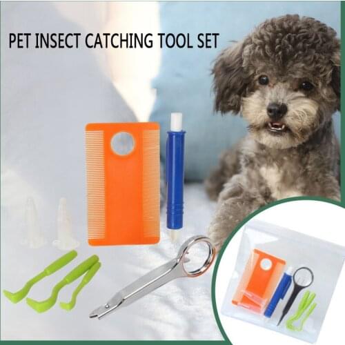 Pet Insect Catching Comb Flea Clip Animal Deworming Extractor Hook Cat Dog Delice Catching Flea Tools Pets Accessories