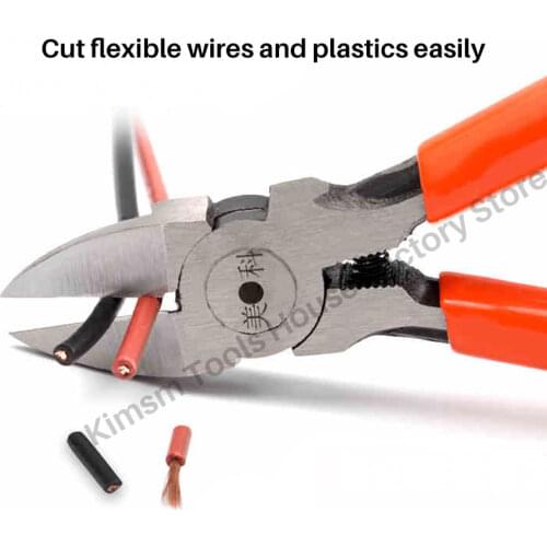 Nozzle Pliers Chrome Vanadium Alloy Plier For Cutting Flexible Wires And Plastics Electronic Scissors Diagonal Cutting Nippers