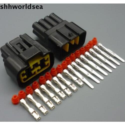 Shhworldsea 10sets 8 Pin/way 8p car connector,Auto Waterproof Electrical plug,Automotive sensor Main connector for car truck