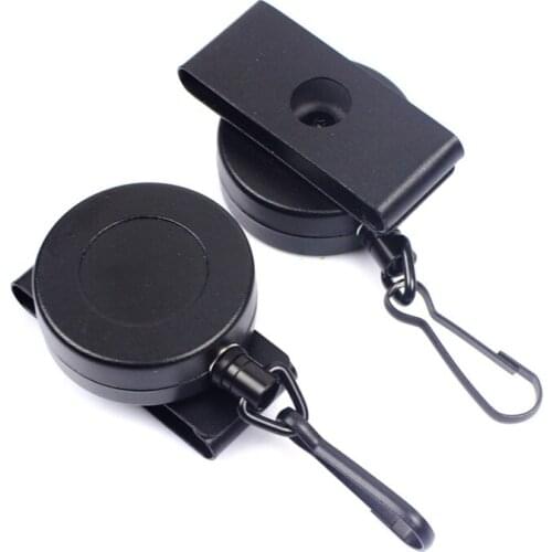 Steel Wire Rope Elastic Keychain Sporty Retractable Alarm Key Ring Simple Anti Lost Keychain Outdoor Safety Buckle Carabiner