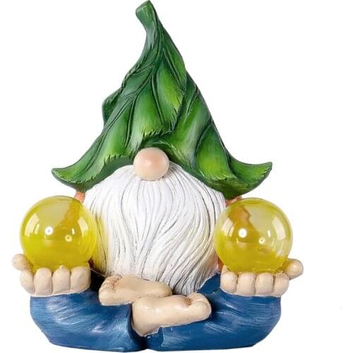 68UE Faceless Gnome Statue Garden Landscape Outdoor Courtyard Sculpture Decorative