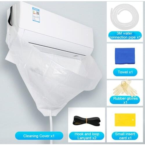 Air Conditioner Waterproof Cleaning Cover Dust Washing Protector Air Conditioner Water Receiving Cover White Household Tool
