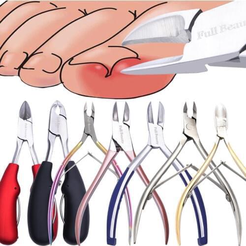 1pcs Professional Nail Nipper Clippers Cuticle Cutter For Manicure Dead Skin Dirt Remover Trimmer Pedicure Care Nail Tool JI1586
