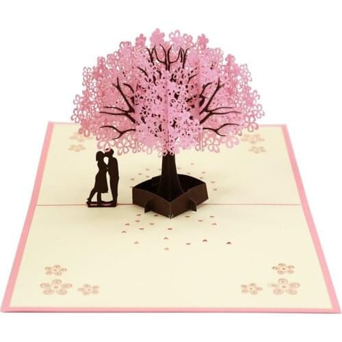 3d pop up card Mother’s Day Card DIY birthday card Cherry Blossom Card Anniversary Pop Up Card Spring Card Greeting Card Pop Up
