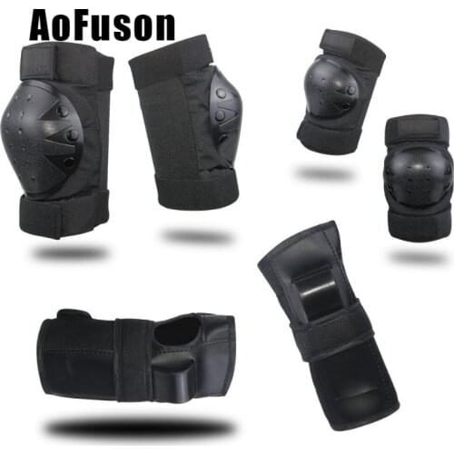 6pcs/set Elbow Knee Outdoor Safety Sports Protective Elbow Knee For Adults Kids Roller Skate Scooter Balance Car Ski Guard Pads