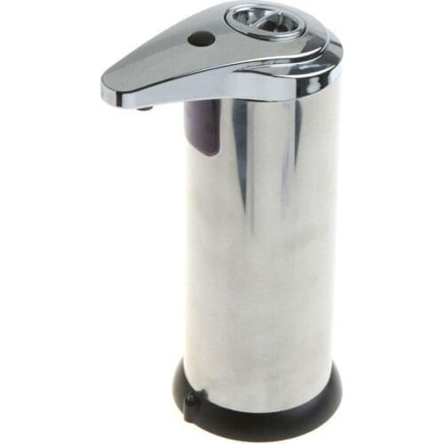 Automatic Dish Soap Dispenser Pump Smart Sensor Stainless Steel Liquid Soap Holder Shampoo Dispenser Bathroom Liquid Foam Pump