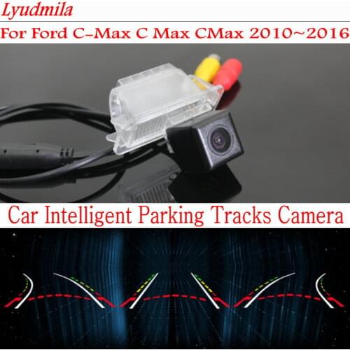 Car Intelligent Parking Tracks Camera FOR Ford Transit Custom 2012~2018 C-Max C Max CMax S-Max S Max SMax MK1 Rear View Camera