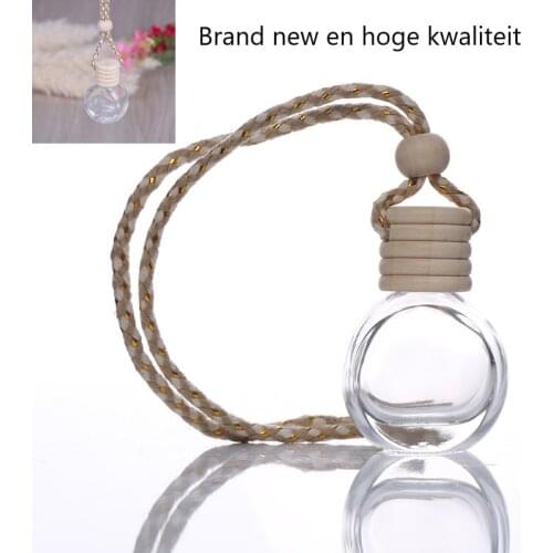 1Pc Car 8ml Hanging Empty Glass Perfume Bottles Pendant Car Ornament Auto Perfume Container