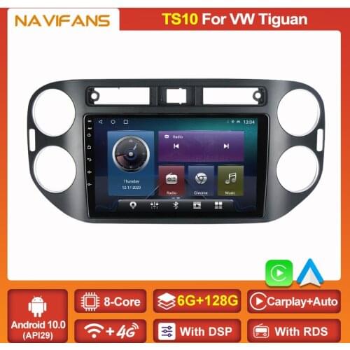 6G+128G Android 11 Carplay Auto Car Radio For Volkswagen VW Tiguan 1 NF 2006-2016 Multimedia Video Player Stereo Receiver 4G NET