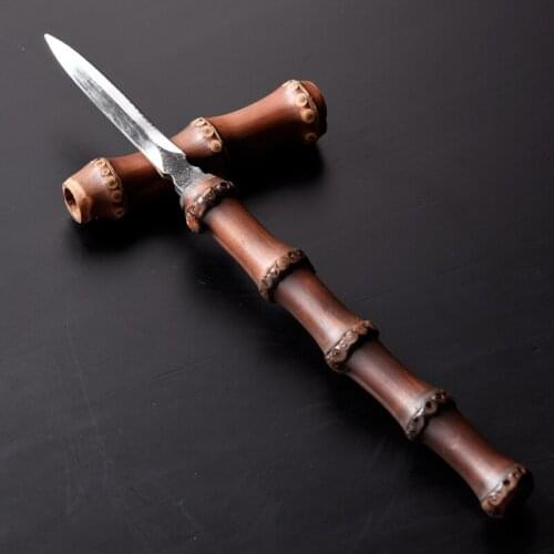 Bamboo Tea Knife Creative Stainless Steel Needles Pry Tea Cake Chinese Kung Fu Teaware Accessories Cutter Vintage Knife Crafts