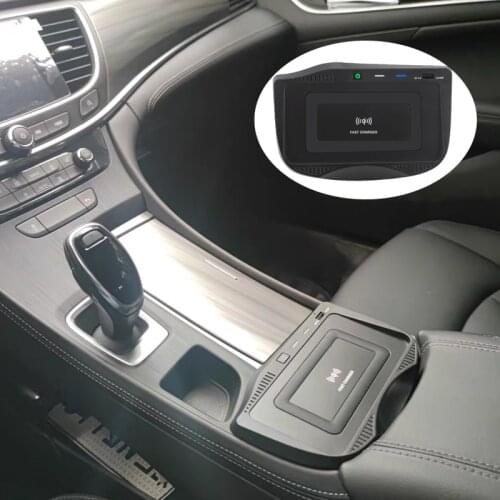For Buick Lacrosse Car QI Wireless Charger Mobile Phone Fast Charging Plate 15W Accessories 2016-2021