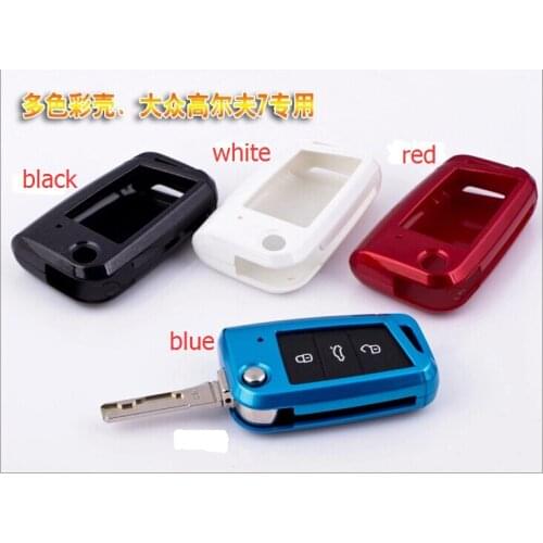 Auto key wallet cover key protective case for vw golf 7, skoda octavia 2014 2015
