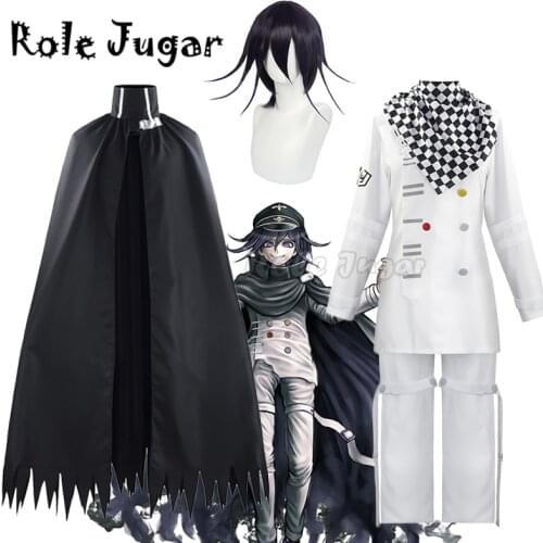 Danganronpa V3: Killing Harmony Ouma Kokichi Cosplay Costume Adult Women Men S-XXXL Stock JK Uniform Jacket Pants Scarf C80C34