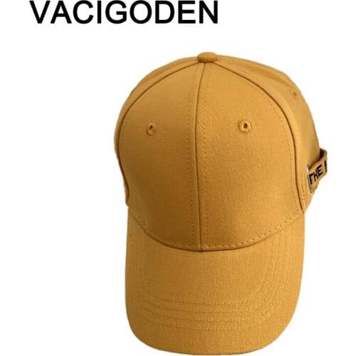 VACIGODEN Children Retro Baseball Cap Boys Autumn Cotton Cap Girls Spring Casual Solid Color Sun Visor