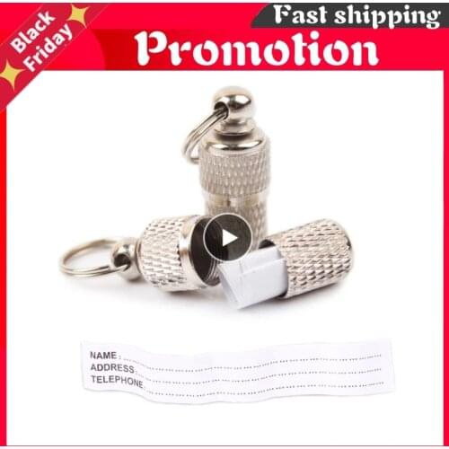 1/2/3pcs New Silver Golden Pet Cat Dog ID Tag For Dogs Cats Anti Lost Name Address Label Identity Tube Collar Pet Products Home