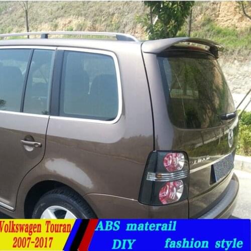 Use for volkswagen touran spoiler 2005-2017 model touran spoiler High Quality ABS Material Car Rear Wing Primer Color spoiler