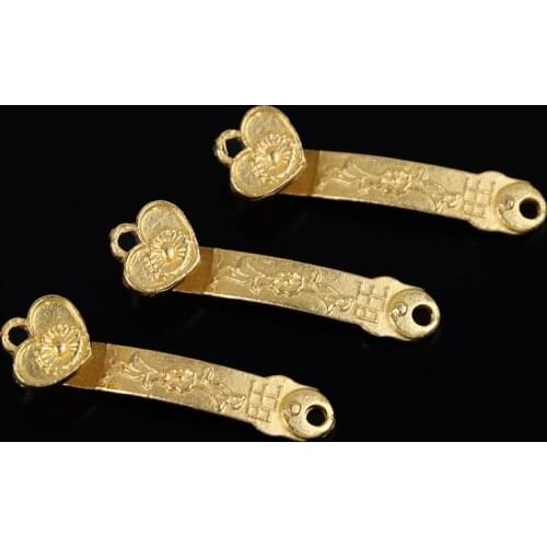 Chinese crafts Golden Ruyi gifts Home Furnishing fengshui Scepter decoration ornaments good Fortune