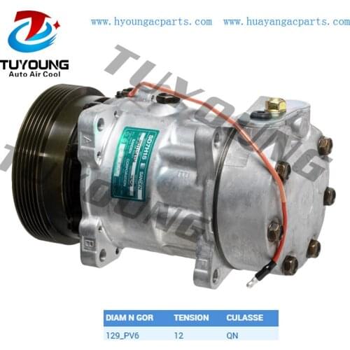 Sanden SD7H15 Auto a/c compressor for Renault 19/ 21 1.7 1.8 7700272438 129mm 6pk 12v