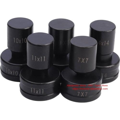 Square Hole Hydraulic Punching Mould for CH-70 CH-60 Hydraulic Puncher Use Square Hole with Different Sizes Manual Punching Dies