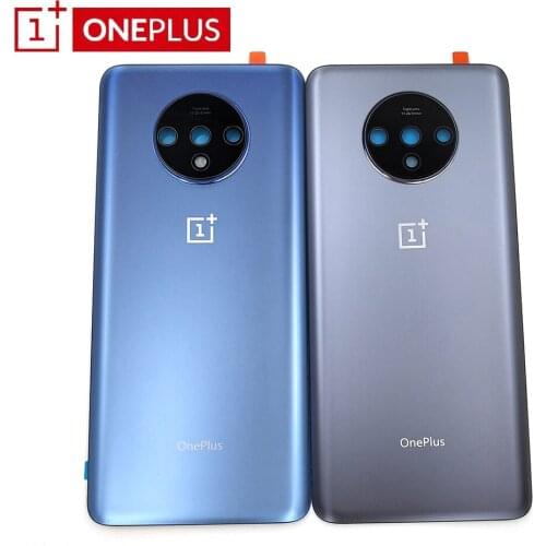 NEW Back Glass OnePlus 7T Battery Cover Door One Plus 7T Rear Housing Case 1+ 7t Battery Cover Panel Replacement With Camera Len