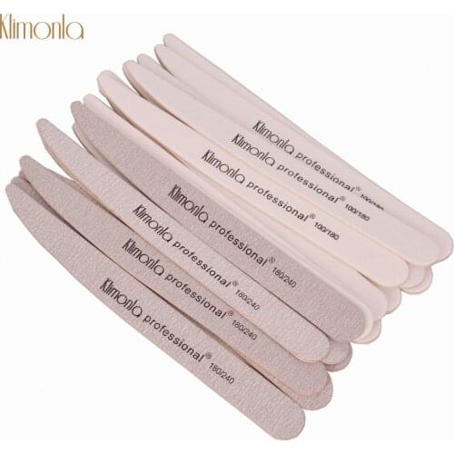 50Pcs Knife Shaped Wooden Nail File Professional Gray/ White Nail Art Polishing Strips Manicure Pedicure Salon Sanding File