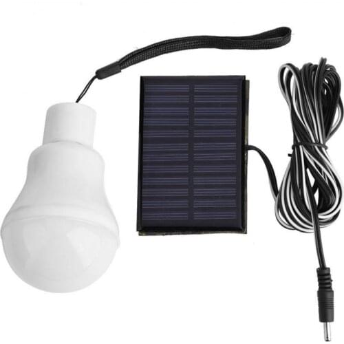 Portable LED Solar Lamp Charged Solar Power Outdoor Light 110LM Panel Powered Emergency Bulb For Outdoor Garden Dropshipping