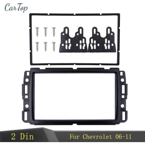 Double Din Car Radio Frame Fascia For Chevrolet Aveo Lova Captiva Epica 06-11 Car Radio Panel Kit