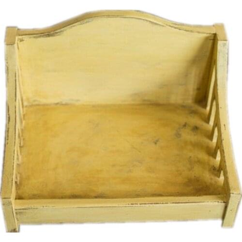 Baby Photography Props Wood Bed New Style Infant Photo Studio Child Shooting Newborn Fotografie Accessories Wooden Assembly