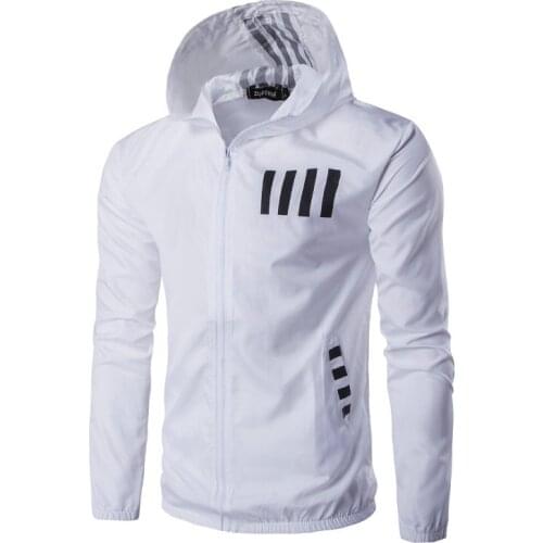 2019 mens sun protection clothing hip hop windbreaker casual hooded jacket brand tide clothes