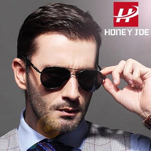Mens Retro Aviation Polarized Driving Sunglasses Vintage Eyewear Metal Eyeglasses Fishing Sun Glasses Women Spring Hinge UV400