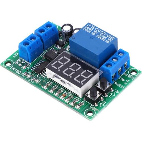 TK1801 DC 12V 3-Digit Delay Professional Time Relay Module Range 1-999 Seconds