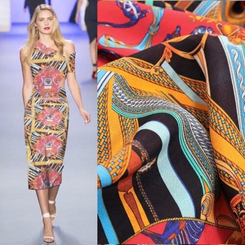 135*50cm palace style 2020 new 15mm silk crepe de chine fabric spring and summer silkworm silk brand fashion fabric